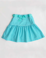 Mädchen - Rock Türkis Geblümt - Klüngelkram Indian Affairs